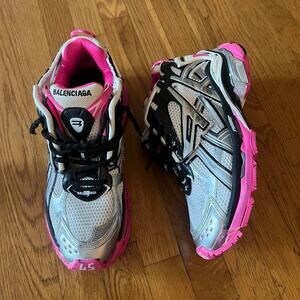 Mens Balenciaga "Runner" sneakers pink black